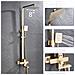 Set miscelatore doccia, Blackswan, tipo M11.7, modello oro opaco, misura 20 cm - Foto miniatura 2