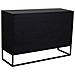 Credenza Con 3 Cassetti E 2 Ante In Legno E Metallo 120x40,5x81h Cm - Foto miniatura 4