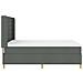 Letto a molle con materasso Grigio scuro 160 x 200 cm Tessuto - Foto miniatura 7