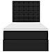 Letto con contenitore e LED Nero 90 x 190 cm Pelle Sintetica - Foto miniatura 8