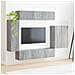 Set di Mobiletto da TV a Parete 6 pcs Grigio Sonoma - Foto miniatura 4