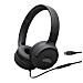 Cuffie ad archetto supra-aurali con cavo e comando /microfono a 3 pulsanti, connettore USB Type-C, Driver: 32mm, Certificazione Hi-Res Audio, 3 EQ selezionabili, Cavo piatto, Ripiegabili - Foto miniatura 1