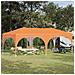 Tenda per feste a pop-up 575 x 288 x 245 cm Arancione - Foto miniatura 2