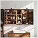 Set di Armadi da Bagno con porta 3 pcs 100 x 10,5 x 60,5 cm - Foto miniatura 4