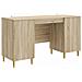 Scrivania Rovere Sonoma 142,5 x 50 x 75 cm Legno ingegnerizzato - Foto miniatura 1