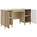 Scrivania Rovere Sonoma 142,5 x 50 x 75 cm Legno ingegnerizzato - Foto miniatura 3