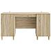 Scrivania Rovere Sonoma 142,5 x 50 x 75 cm Legno ingegnerizzato - Foto miniatura 4