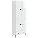 Set di armadi 2 pcs Bianco Lucido Legno ingegnerizzato - Foto miniatura 1