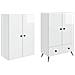 Set di armadi 2 pcs Bianco Lucido Legno ingegnerizzato - Foto miniatura 3