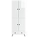 Set di armadi 2 pcs Bianco Lucido Legno ingegnerizzato - Foto miniatura 4