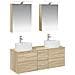 Set di mobili per il bagno 5 pcs Rovere Sonoma - Foto miniatura 1