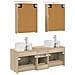 Set di mobili per il bagno 5 pcs Rovere Sonoma - Foto miniatura 8