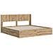 Struttura del letto con stoccaggio e testata Artisan Oak - Foto miniatura 2