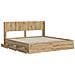 Struttura del letto con stoccaggio e testata Artisan Oak - Foto miniatura 3