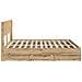 Struttura del letto con stoccaggio e testata Artisan Oak - Foto miniatura 4