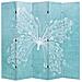 Paravento Pieghevole 200x170 cm Stampa Farfalla Blu - Foto miniatura 1