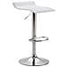 Sgabello Bar DYN V2 in Similpelle | Sedia da Cucina con Poggiapiedi | Sgabello da Bancone con Piedistallo | Sgabello Design Regolabile in Altezza 55-76 cm | Sgabello Girevole 360° Bianco - Foto miniatura 1