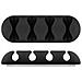 Cablemana-16 Organizer Per Cavi Supporto Per Cavo Pavimento Nero 2 Pezzo[ i] (cable Management 4 Slot - 2pcs Black, 3m Adhesive. - Organise Your Cables In The Office Or At Home - Warranty: 25y)  - Foto miniatura 2
