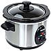 Sc-250m Deli Slow Cooker In Acciaio Inox, 2,5 Litri, Con Funzione Di Mantenimento Del Calore, Vetro Di Sicurezza E Ciotola In Ceramica Rimovibile, Cottura Lenta - Foto miniatura 3
