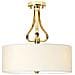 Elstead Falmouth - Plafoniera Da Bagno A 3 Luci Semi Filo Oro Ip44, G9 - Foto miniatura 3