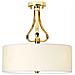 Elstead Falmouth - Plafoniera Da Bagno A 3 Luci Semi Filo Oro Ip44, G9 - Foto miniatura 1