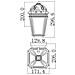 Lanterna Da Parete Per Esterno 1 Luce Light Castagno Ip44, E27 - Foto miniatura 2