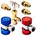 Car Air Tool Set Ac R134a Rapidi Accoppiatori Adattatori R134a Possibile Toccare Con Serbatoio Adattatore Per Refrigerante Dispenser1 4 Pollici E 12 Pollici Di Montaggio Ac Gauge Tubo - Foto miniatura 1