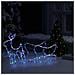 Renne e Slitta Decorazione Natalizia per Esterni 252 LED - Foto miniatura 5