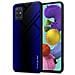 Custodia Compatibile Con Samsung Galaxy A51 4g / M40s - Ottica A Strisce In Cobalto Viola - Coperchio Protettivo In Vetro Temperato E Silicone Tpu - Foto miniatura 1