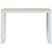 Scrivania Per Computer Bianco E Rovere 110x60x73 Cm Truciolato - Foto miniatura 2