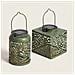Pack 2 Lamapade Da Tavolo Led Solari Portatili Con Bateria Ricaricabile Adlan Verde Cachi 250xø105 Mm / 240x120x120 Mm Metallo - Foto miniatura 1