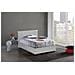 Letto Matrimoniale Bella, Letto Contenitore Con Rivestimento In Ecopelle, 100% Made In Italy, Apertura Frontale, Con Materasso Cm 140x200 Incluso, Bianco - Foto miniatura 1