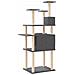 Albero Per Gatti Con Tiragraffi In Sisal Grigio Scuro 166 Cm - Foto miniatura 4