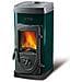 Stufa Riscaldamento A Legna Bruciatutto 5kw Potenza Super Junior - Green - Foto miniatura 1