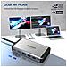 Hub Usb Mst Multi-schermo Monitor Doppio Versahub-mst 100w 13-in-1 Hdmi 4k Dual 3840x2160@60hz Connettore Usb-c Duale Per Macbook - Foto miniatura 2