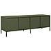 Mobile TV Verde Oliva 135x39x43,5cm Acciaio Laminato a Freddo - Foto miniatura 4