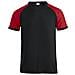 Raglan Tee Nero /rosso Xl - Foto miniatura 1
