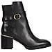 Belt Heeled Boot Stivaletti Pelle Scarpe Donna Nero Eu 36, Fw0fw06766 Bds - Foto miniatura 1