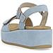 Blue Casual Open Sandals Sandali Pelle Scamosciata /nabuk Scarpe Donna Blu Eu 37, D1n50-10 - Foto miniatura 3