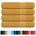 Asciugamani 4 Pz Oro 100x200 Cm 360 G/m 100% Cotone - Foto miniatura 2