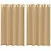 Tende In Voile Con Occhielli 2 Pz Sabbia - Foto miniatura 2