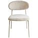Set Di 2 Sedie Da Pranzo Cowley Ciniglia Beige Chiaro - Foto miniatura 3