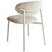 Set Di 2 Sedie Da Pranzo Cowley Ciniglia Beige Chiaro - Foto miniatura 4