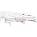 Dormeuse Estraibile Bianca 2x (90x200) Cm Legno Massello Di Pino - Foto miniatura 2