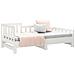 Dormeuse Estraibile Bianca 2x (90x200) Cm Legno Massello Di Pino - Foto miniatura 5