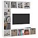 Lusso Casadino -  Set Mobili Libreria/porta Tv 3 Pz Bianco 180x30x180 Cm - Foto miniatura 2