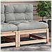 Lusso Casadino -  Divano Giardino Senza Braccioli Con Cuscini Legno Massello Pino - Foto miniatura 8