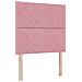 Testiera Rosa  con Blocchi di Diamante Velluto 90 cm, Testiera Rosa  con Blocchi di Diamante Velluto 180 cm - Foto miniatura 1