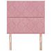 Testiera Rosa  con Blocchi di Diamante Velluto 90 cm, Testiera Rosa  con Blocchi di Diamante Velluto 180 cm - Foto miniatura 4