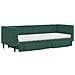 Divano Letto Estraibile Cassetti Verde Scuro 80x200cm Velluto - Foto miniatura 3